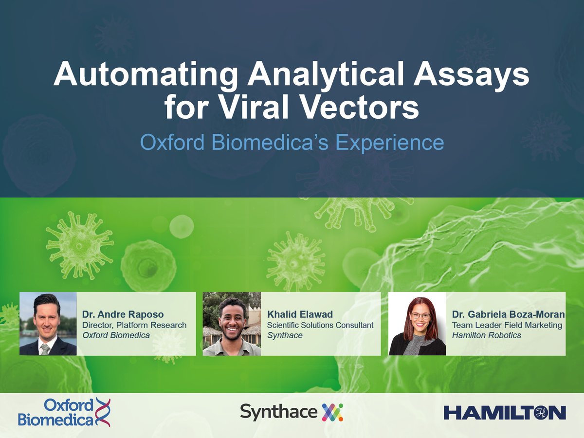 Webinar Automating Analytical Assays for Viral Vectors